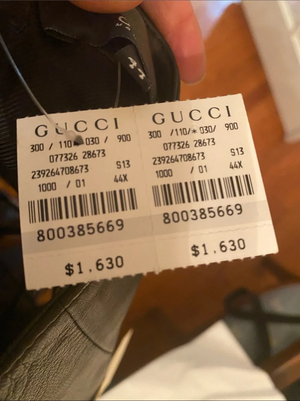 Gucci Men’s Black Leather Slip-On Loafers